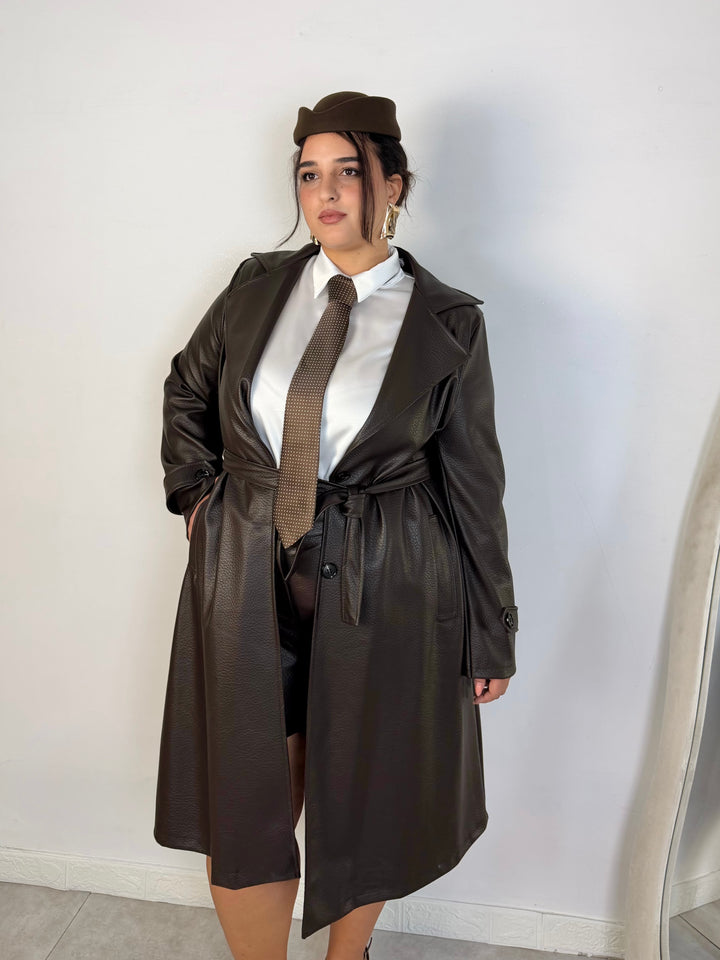 Trench in eco pelle “Blair”