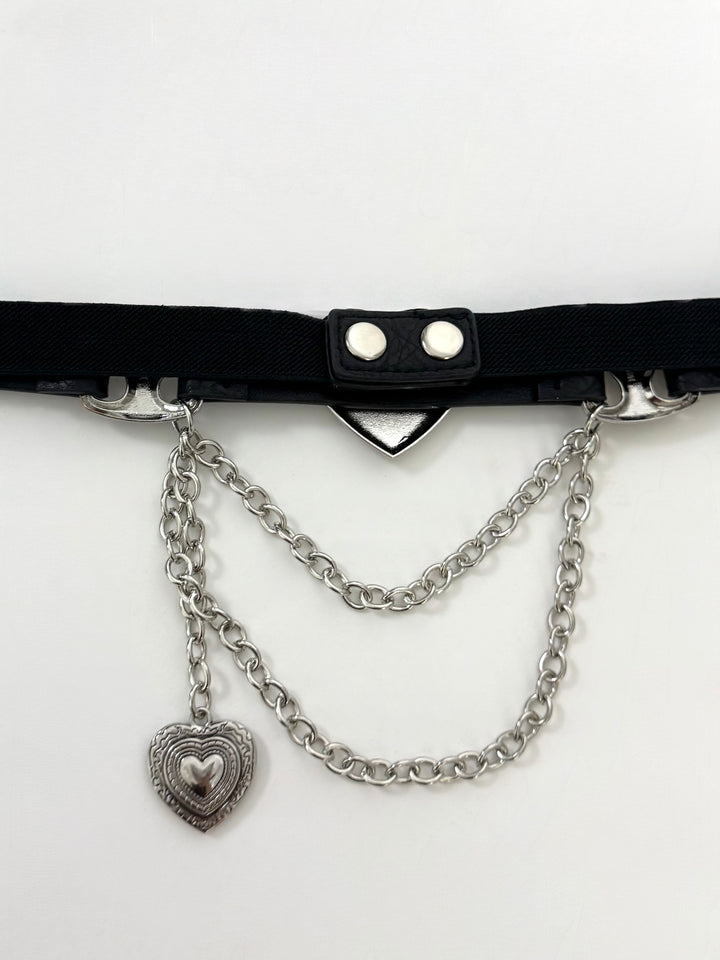Cintura elastica con pendente e catene