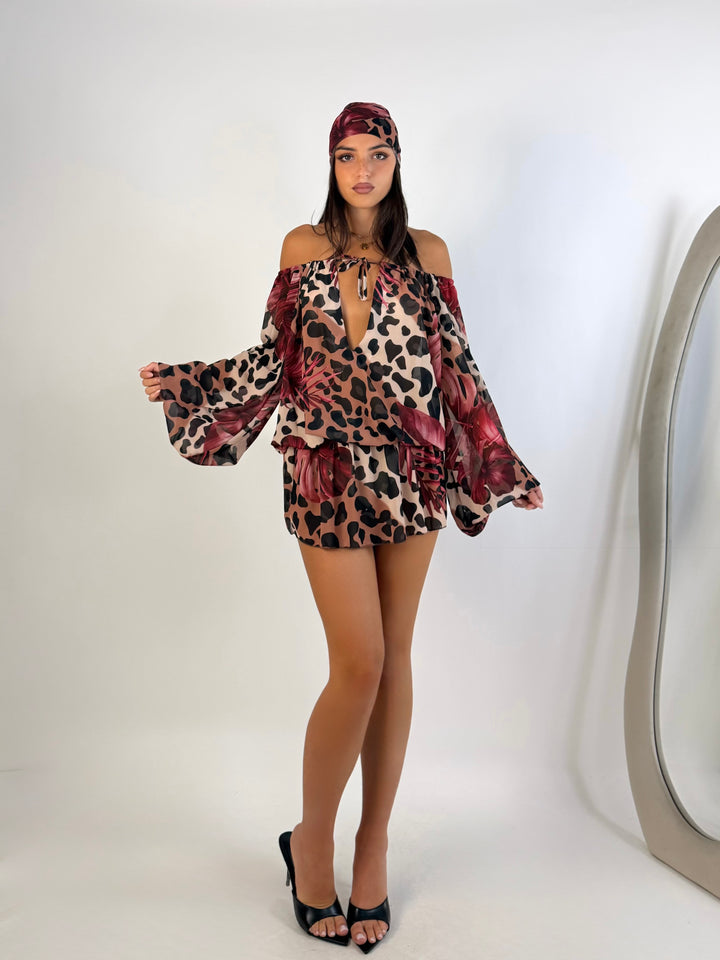 Abito con bandana “Jungle”