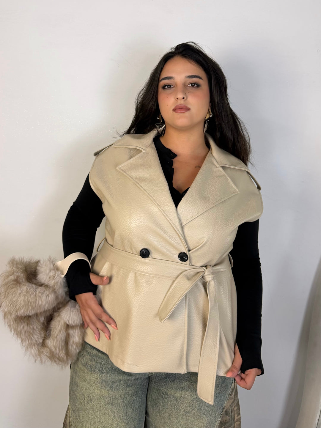 Giubbotto in eco pelle “Sophia”