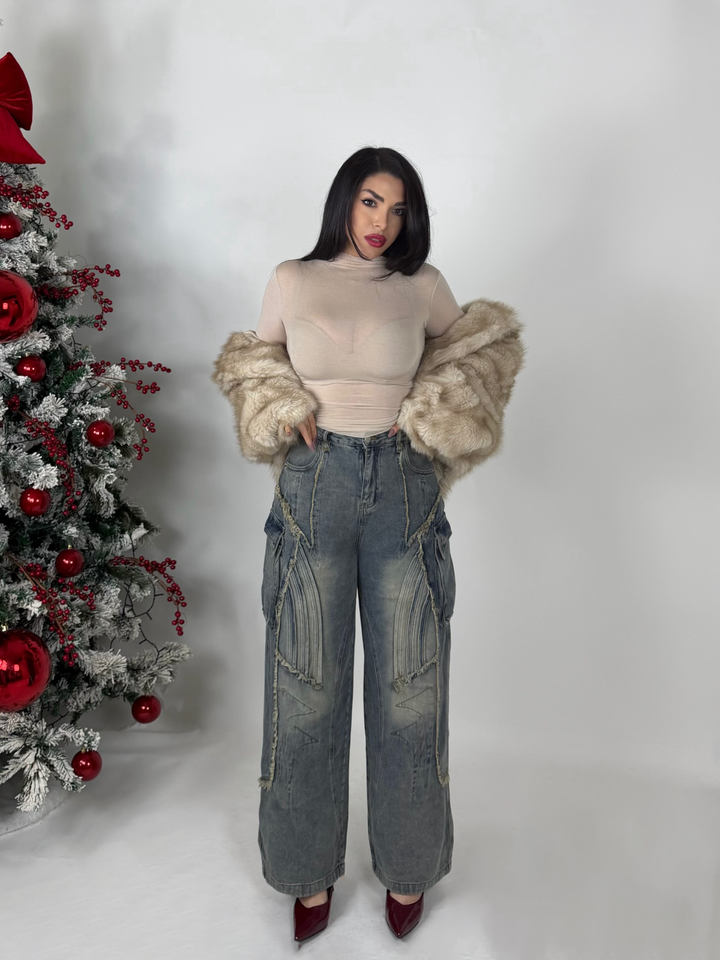 Jeans wide leg “Induatrial”