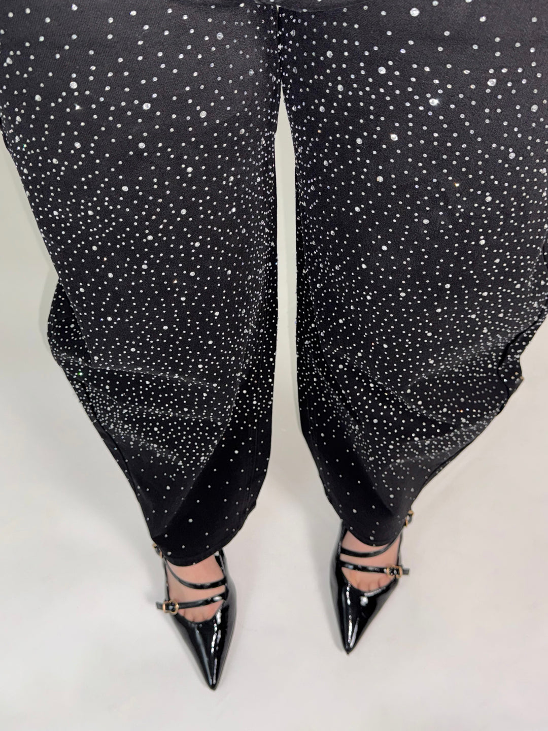 Jeans balloon elastico con strass “Luana”