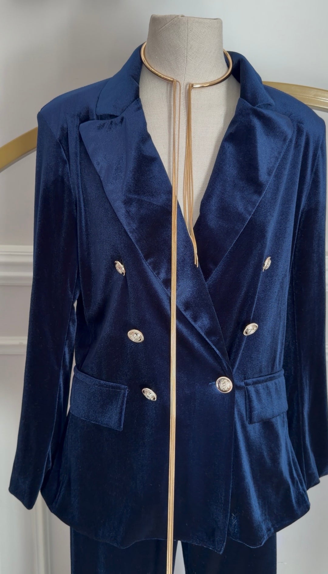 Tailleur in velluto “Virginia”