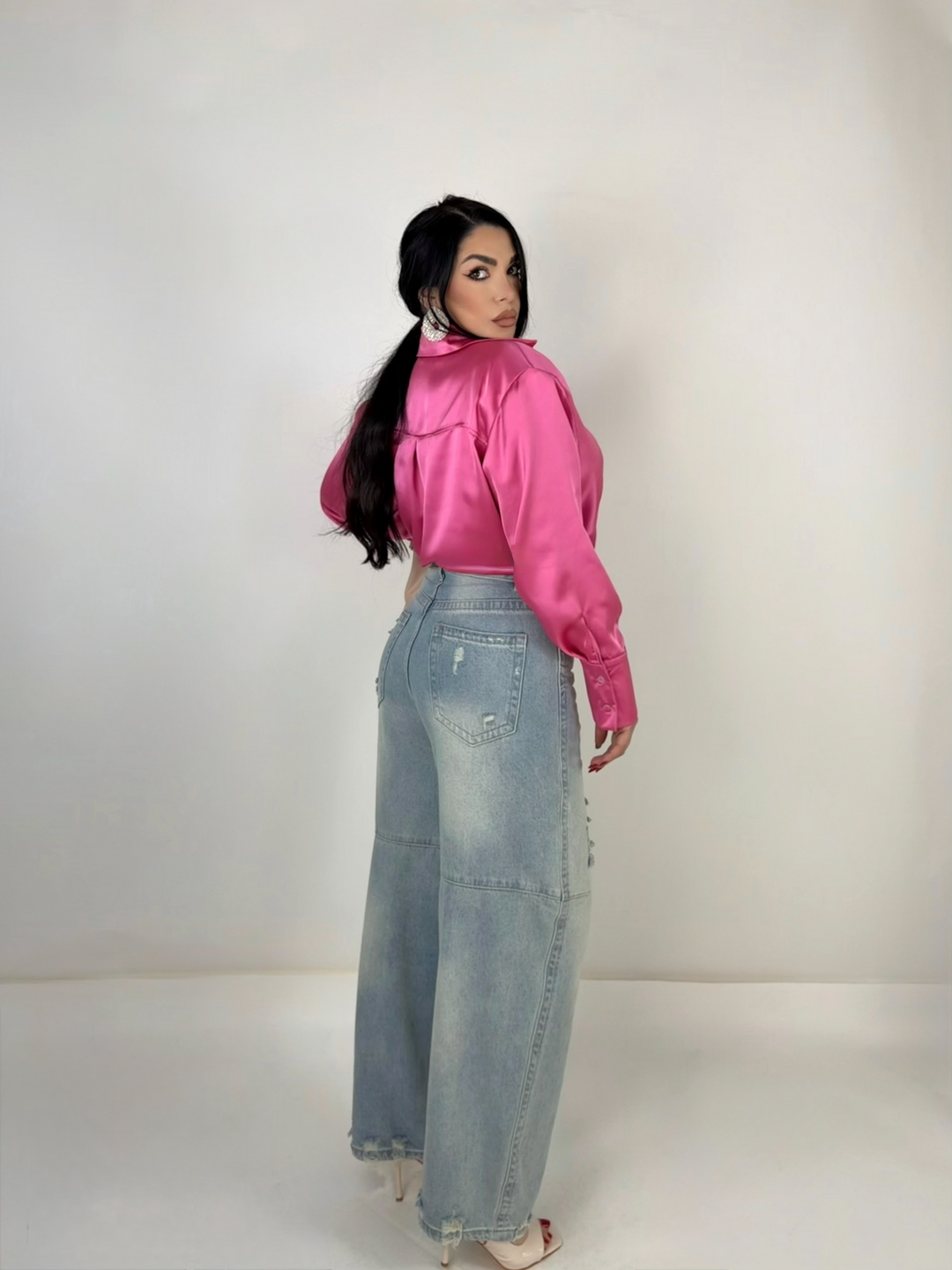 Jeans balloon con rotture “Edition”