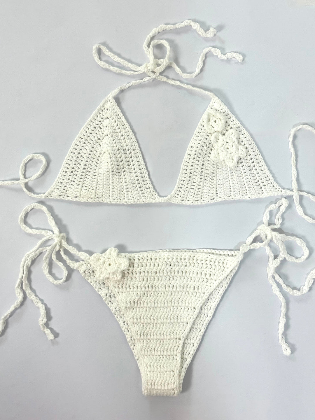 Costume e pantaloni copricostume in crochet “Ibiza”