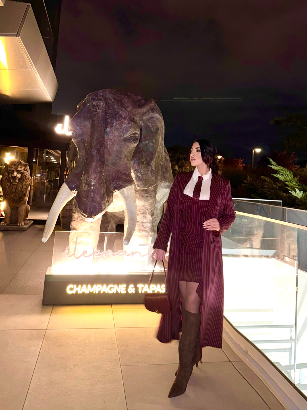 Coordinato gessato giacca e vestito “Special”