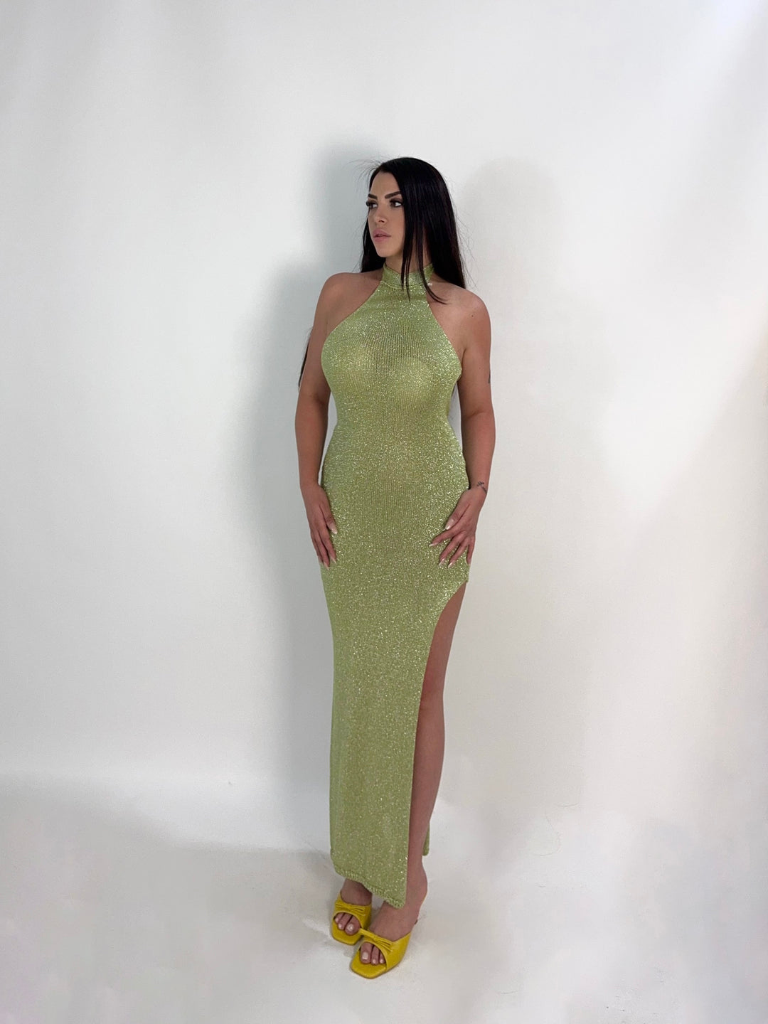 Abito lurex in crochet “Helene”