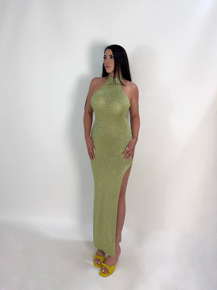 Abito lurex in crochet “Helene”