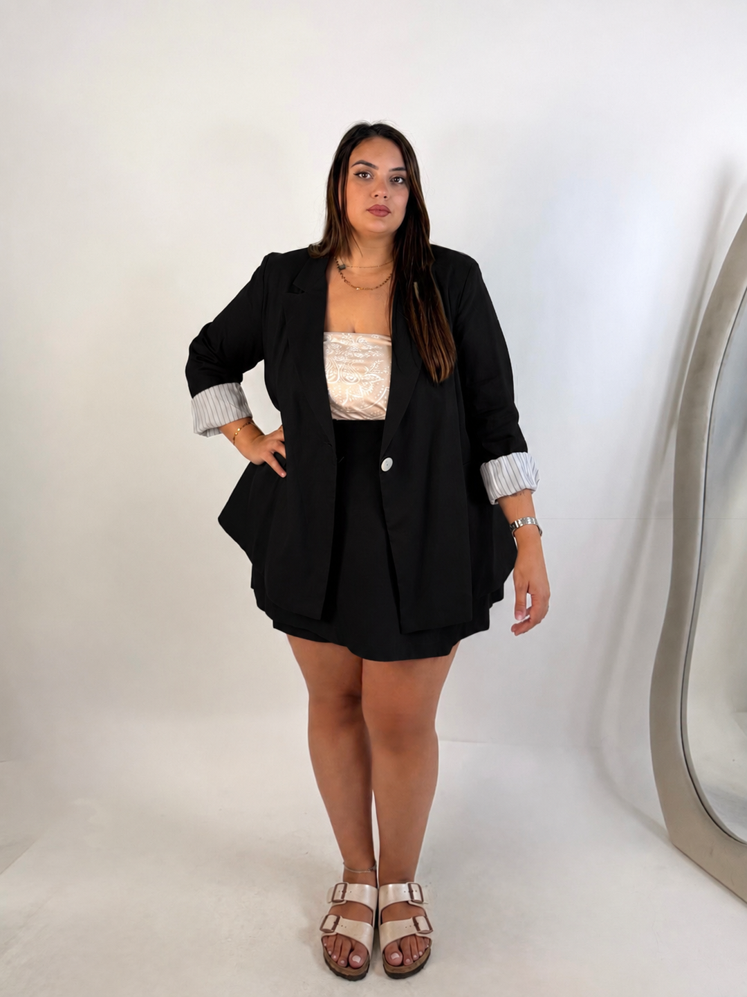 Tailleur in lino “Brianna”