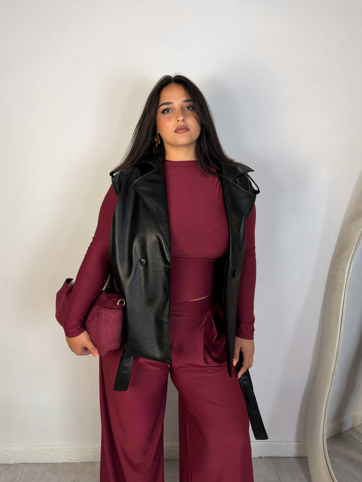 Giubbotto in eco pelle “Sophia”