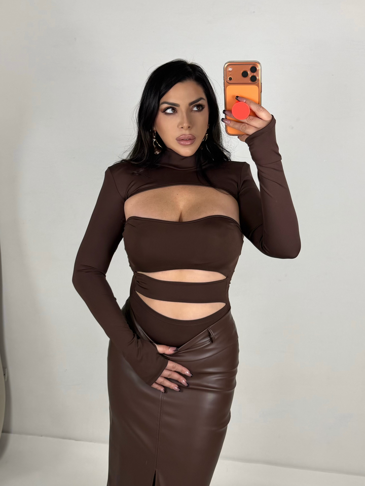 Body con coprispalle “Angel”