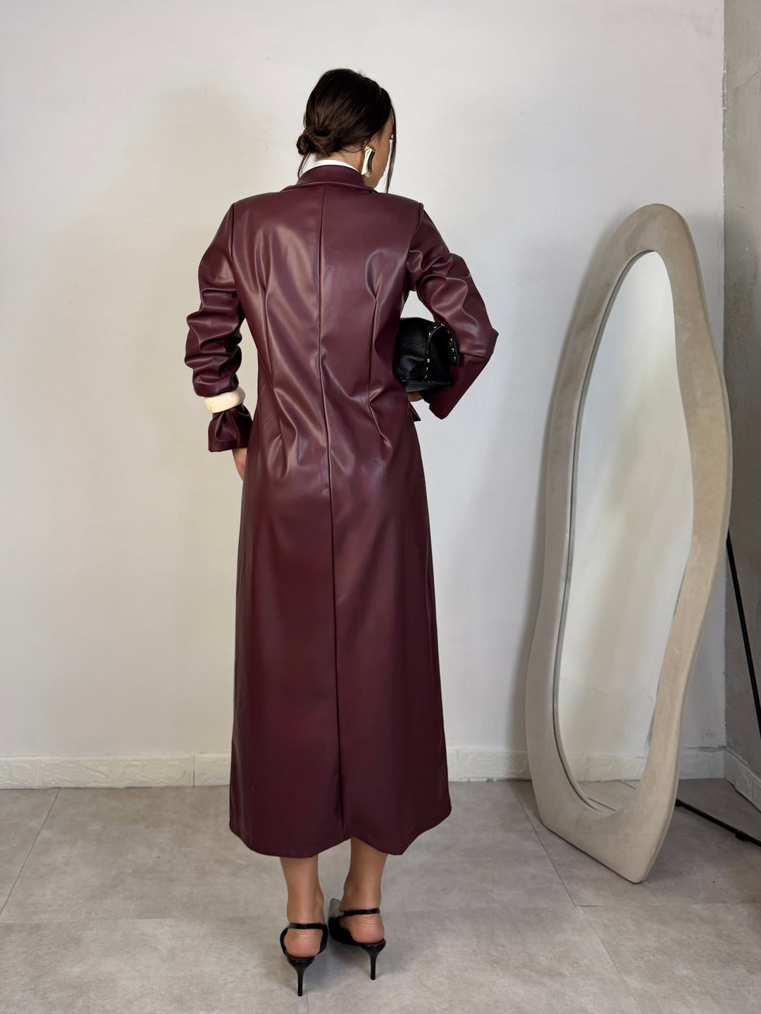 Trench in eco pelle “Evelyne”