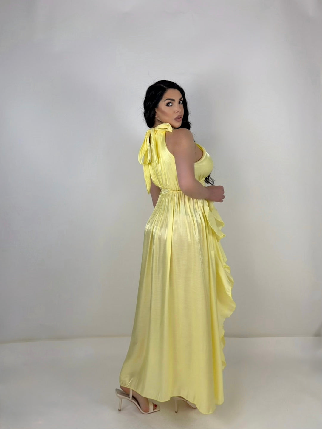 Abito “Satin Rouches”