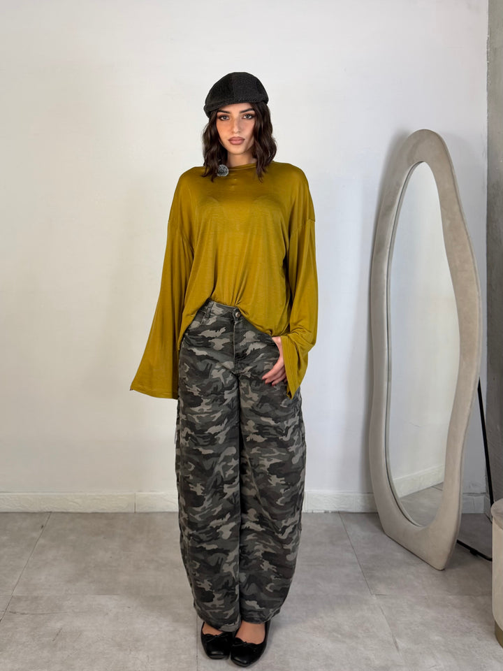 Jeans baggy militare
