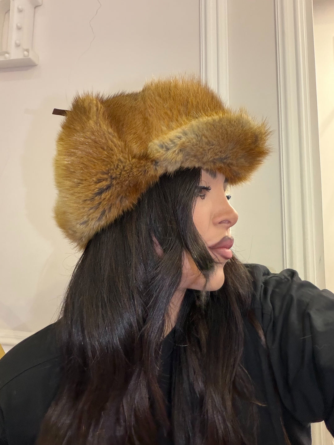 Colbacco in vera pelliccia di volpe vintage 07