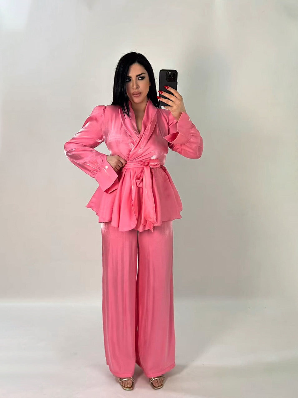 Coordinato in satin “Romance”