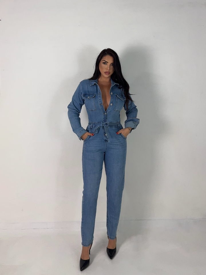 Tuta un jeans elasticizzato “Dakota”
