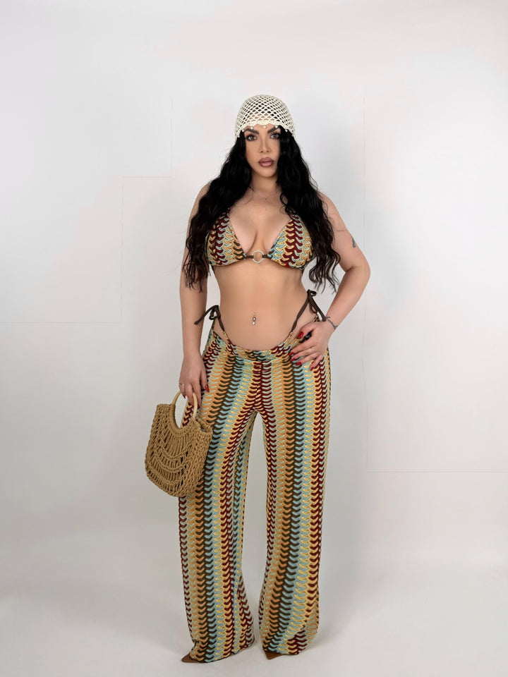 Set costume e pantaloni copricostume “Onda”