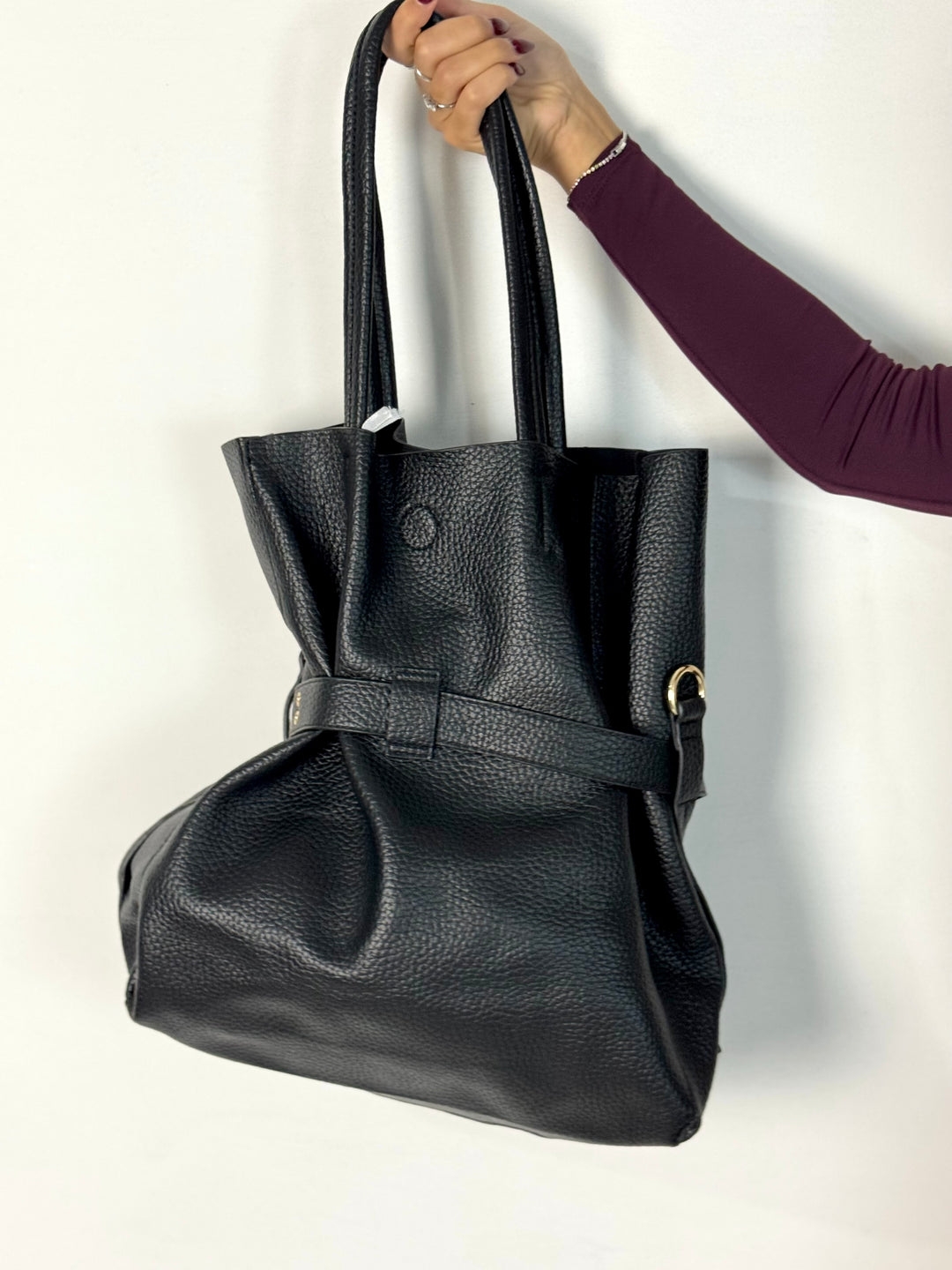 Borsa a sacco in eco pelle
