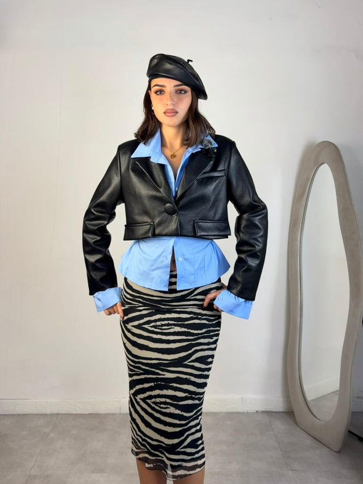 Giacca in eco pelle “Megan”