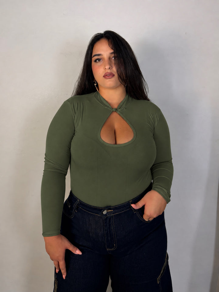 Body con cut out “Leila”
