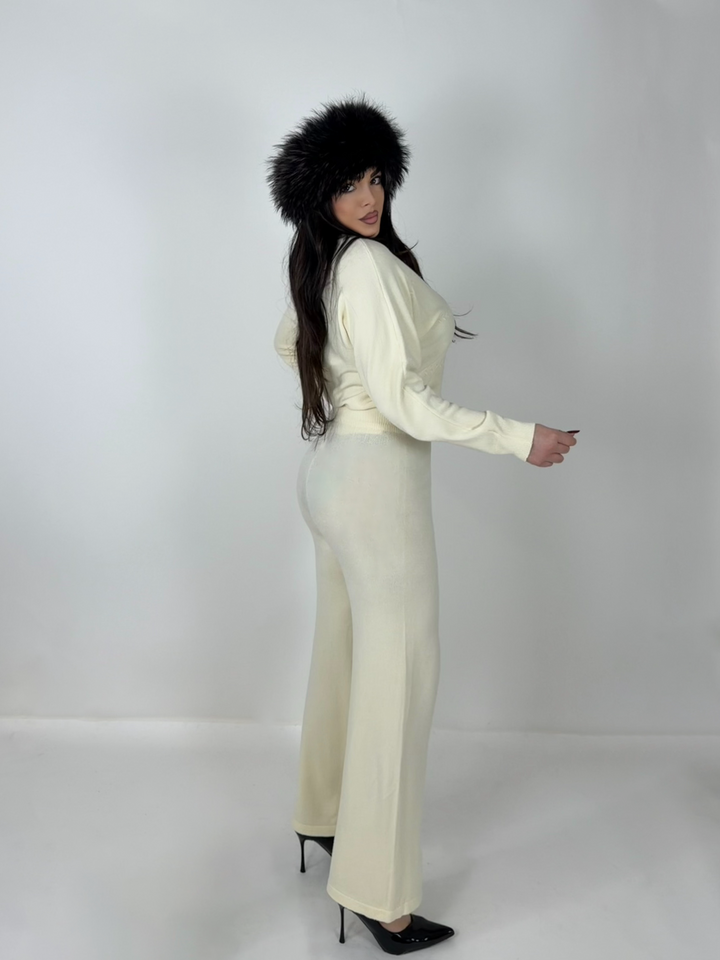 Coordinato in lana “Treccia”