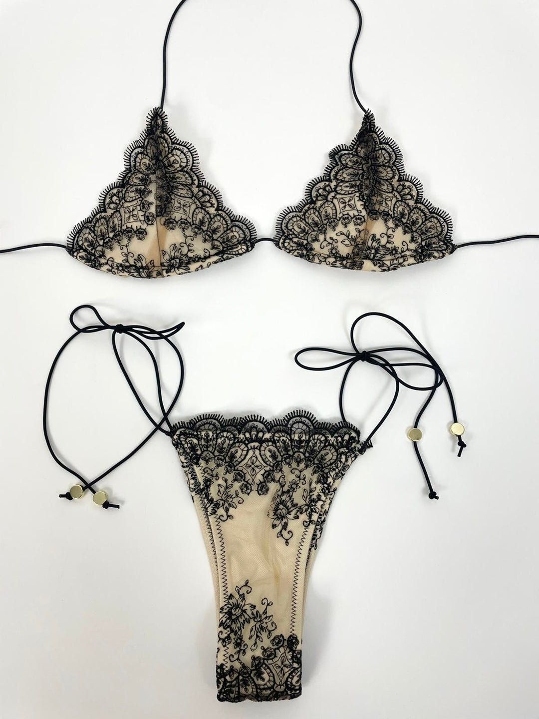 Costume a due pezzi in pizzo “Èlite”