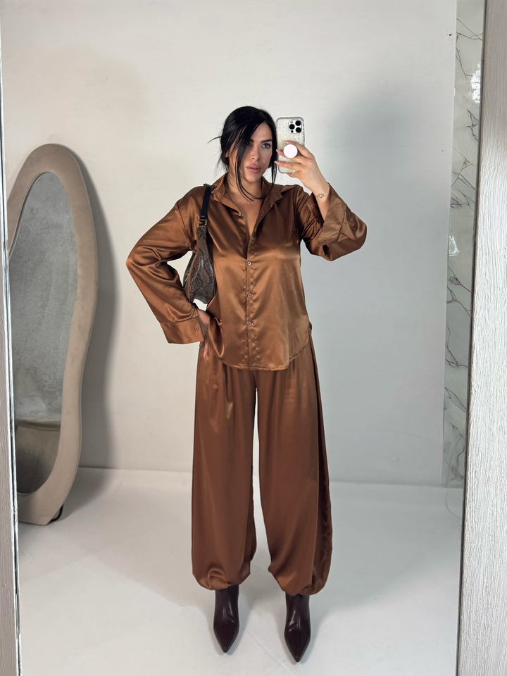 Coordinato in raso “Giada”