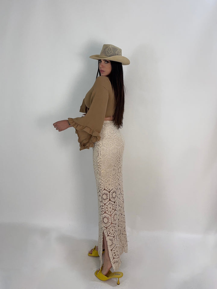 Gonna in pizzo crochet “Kalua”