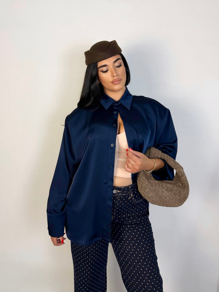 Camicia in raso JustWest “Polly”