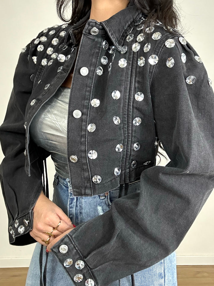 Chaqueta vaquera con strass "Felycia"