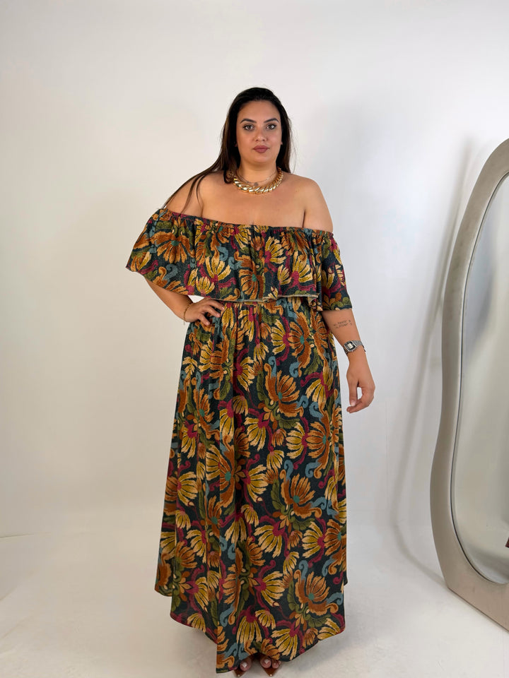 Abito in lurex “Mille fiori”