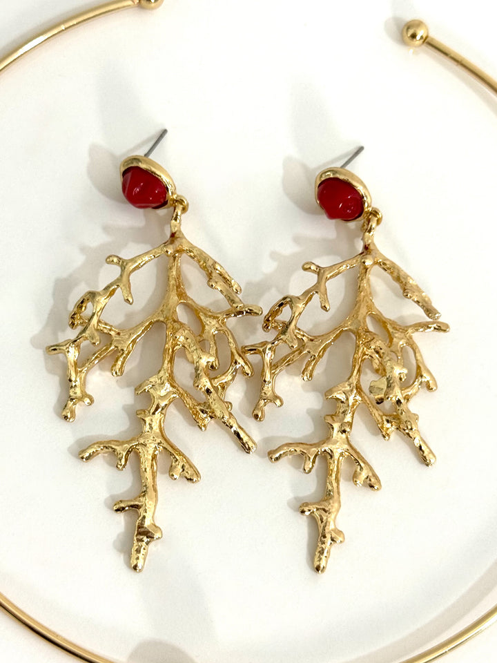 Set collana e orecchini “Coral”
