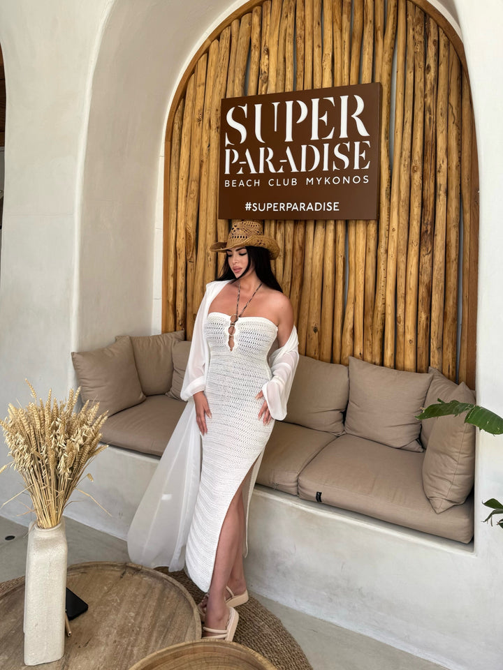 Abito lurex in crochet “Super paradise”