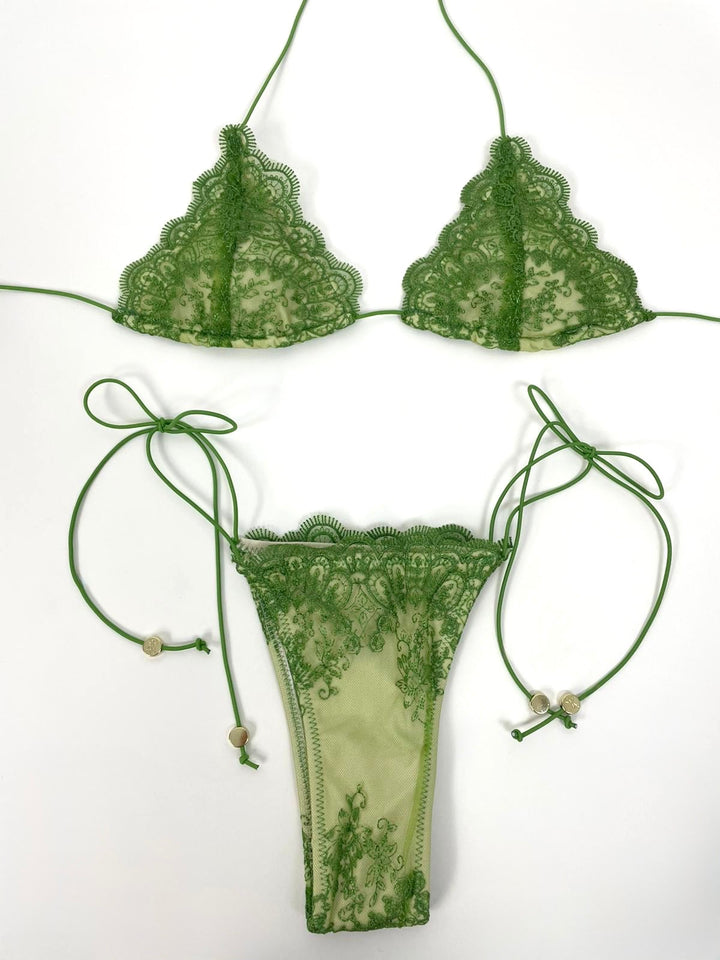 Costume a due pezzi in pizzo “Èlite”