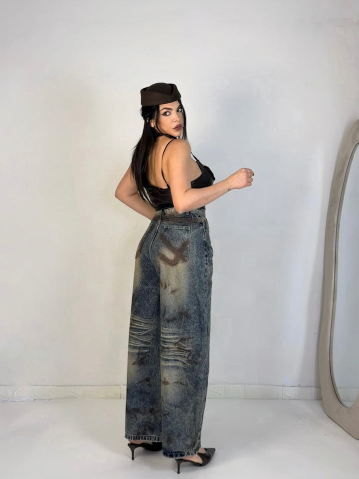 Jeans balloon rigido “Nyx”