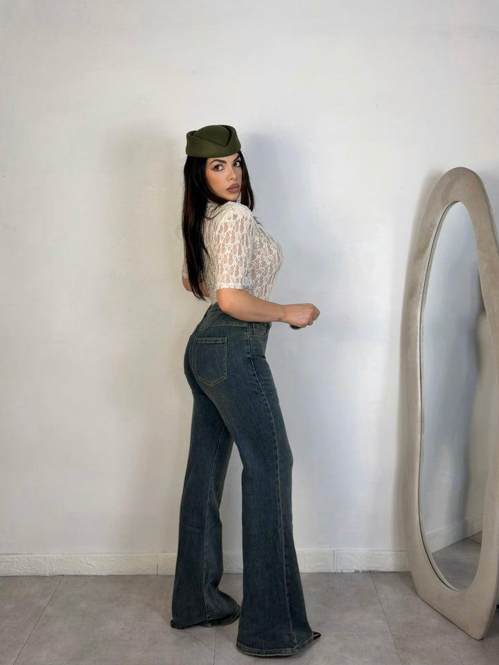 Jeans a zampa “Romance”