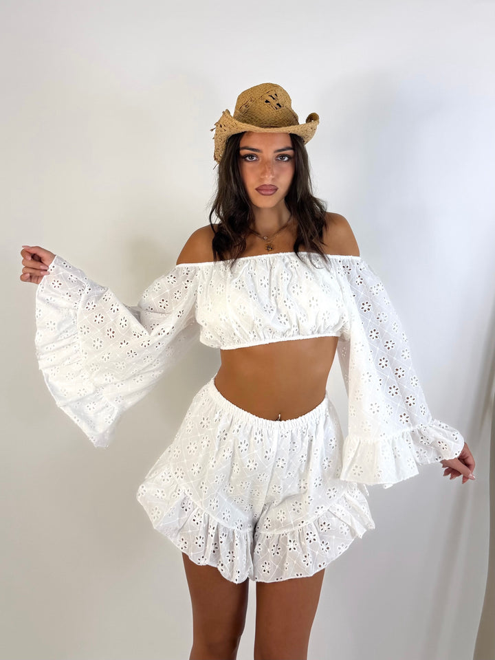 Coordinato in pizzo sangallo “Majorca”