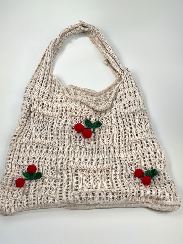 Borsa crochet con ciliegie “Cherry”