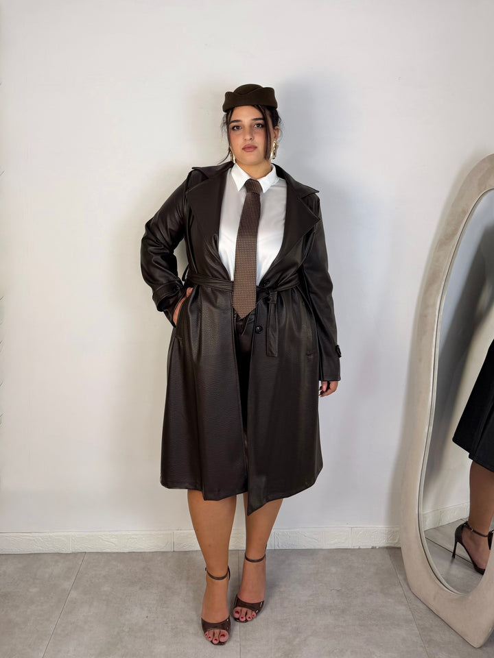 Trench in eco pelle “Blair”