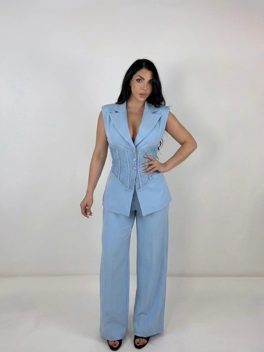 Tailleur smanicato “Corset”