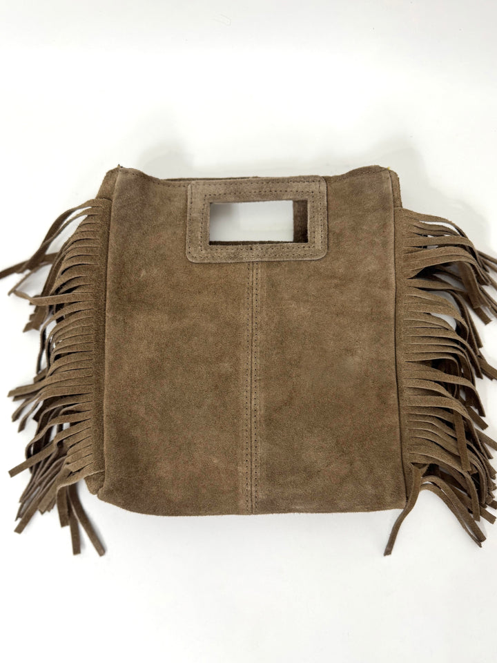 Borsa scamosciata in vera pelle “Raja”