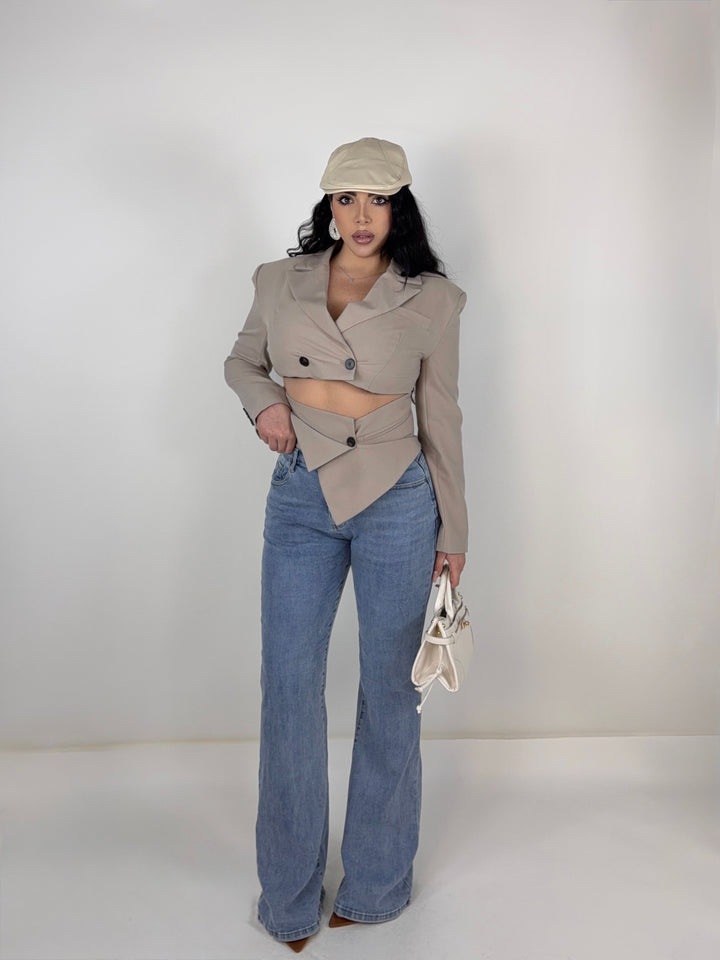 Jeans elastico a zampa “Laurent”