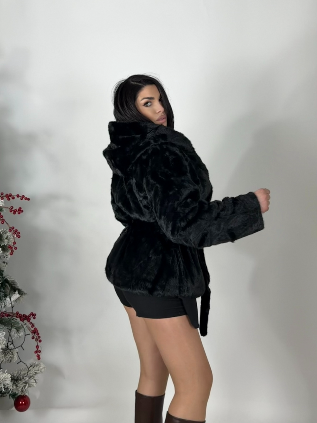 Eco pelliccia effetto visone “Queen”