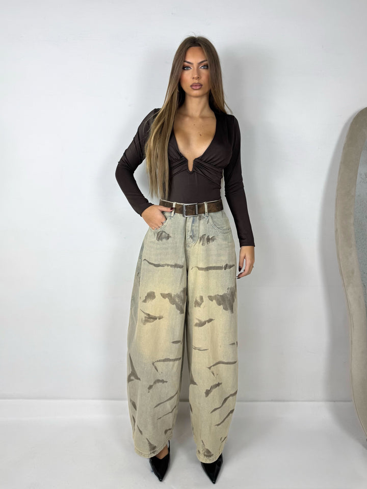 Jeans palazzo “Savage”