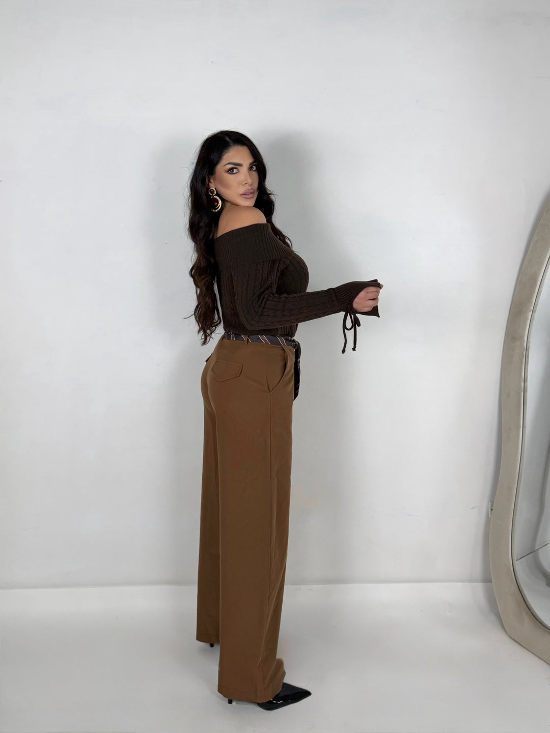 Pantaloni balloon con cravatta “Emily”