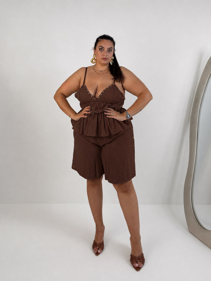 Coordinato con borchie “Layla”