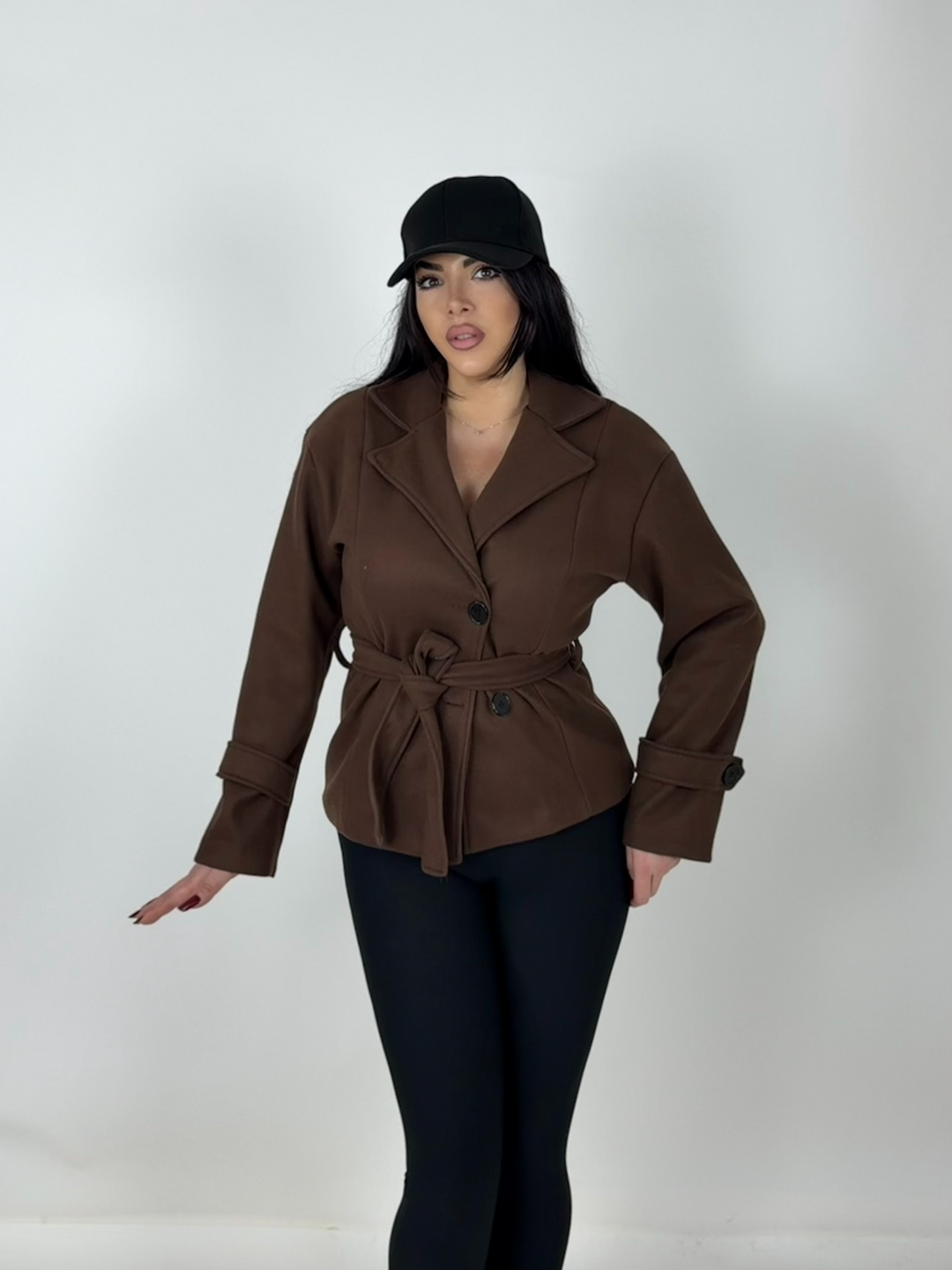 Cappotto con fusciacca “Elisabeth”