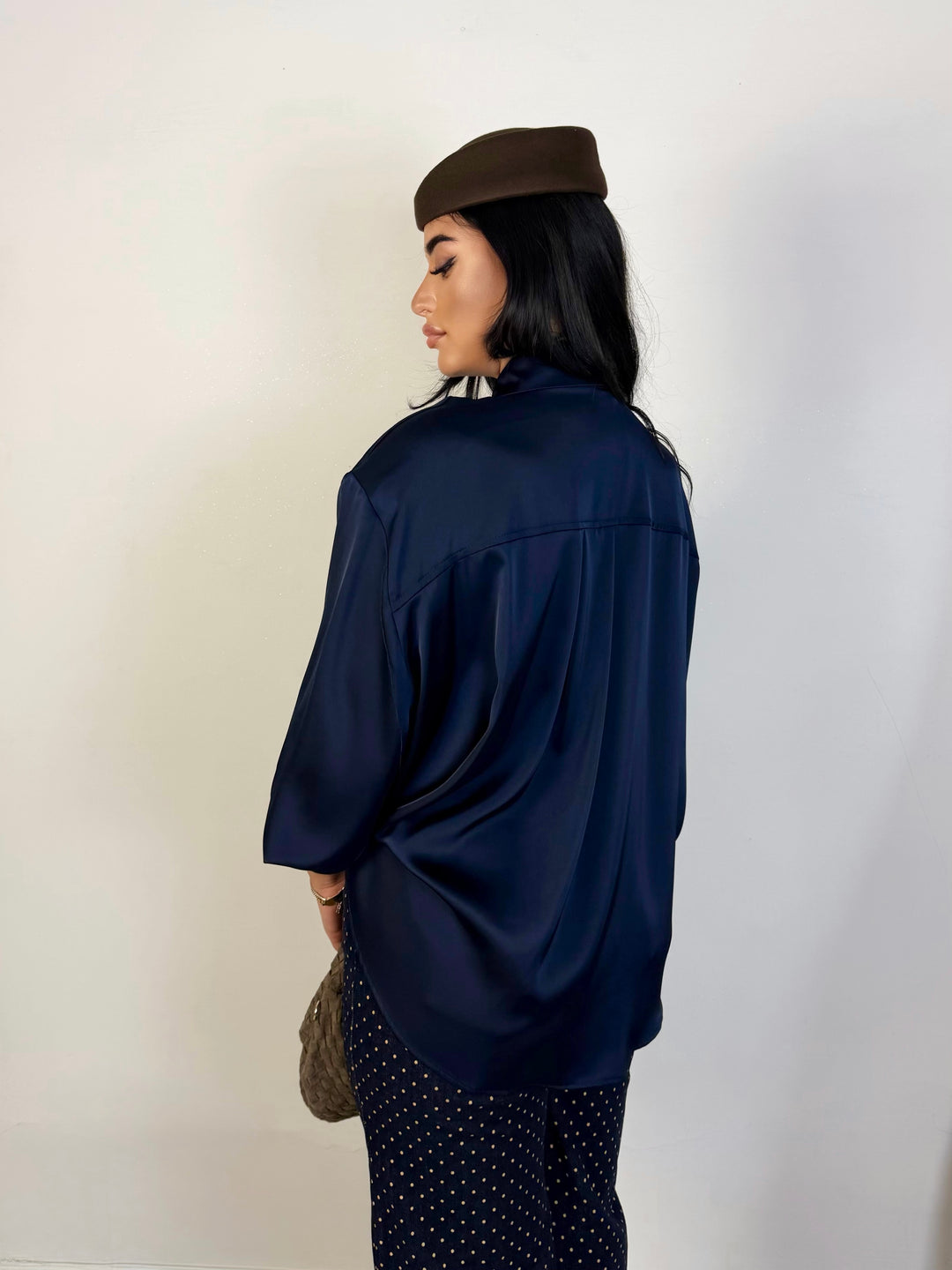 Camicia in raso JustWest “Polly”