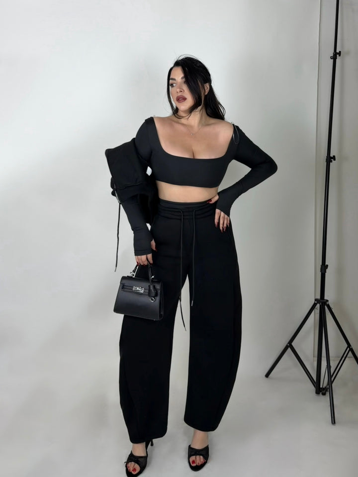 Coordinato con maglia maniche a guanto “Obsession”